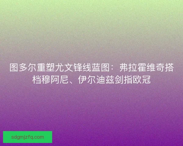 图多尔重塑尤文锋线蓝图：弗拉霍维奇搭档穆阿尼、伊尔迪兹剑指欧冠